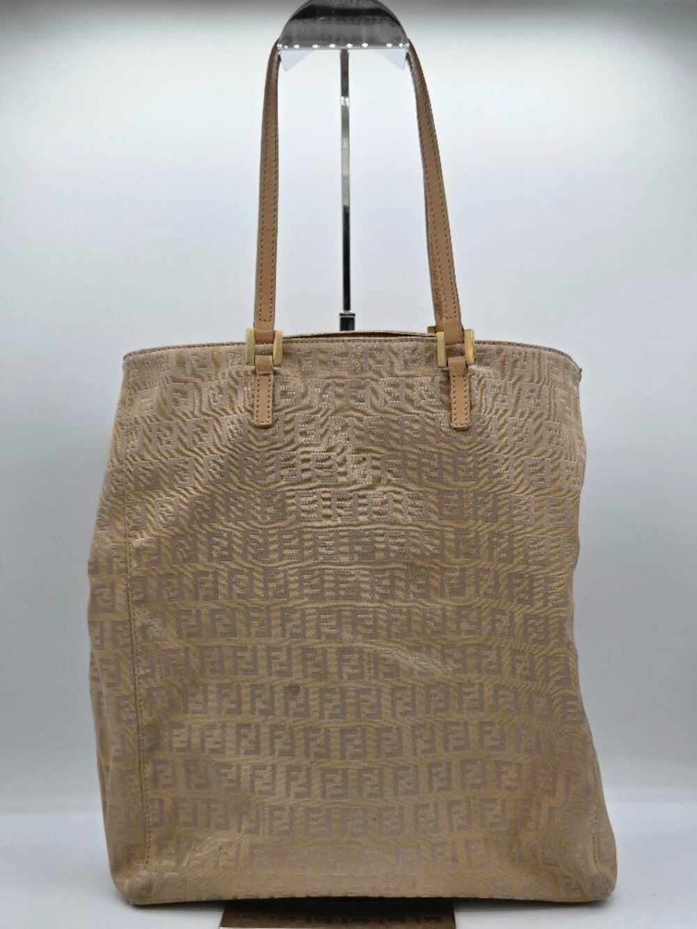 Fendi Zucchino Canvas Tote Bag – Beige | Last Chance Project Bag | Authentic